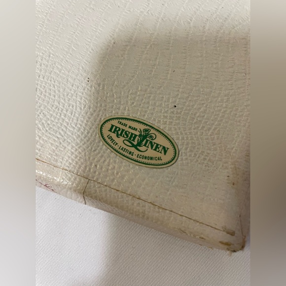 Vintage New in box Irish Linen lot of 5 pure 100% liner - Picture 7 of 7